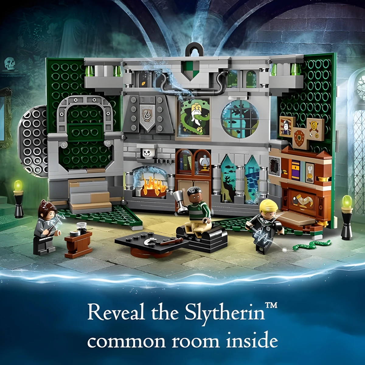 LEGO Harry Potter El Escudo de la Casa Slytherin 3