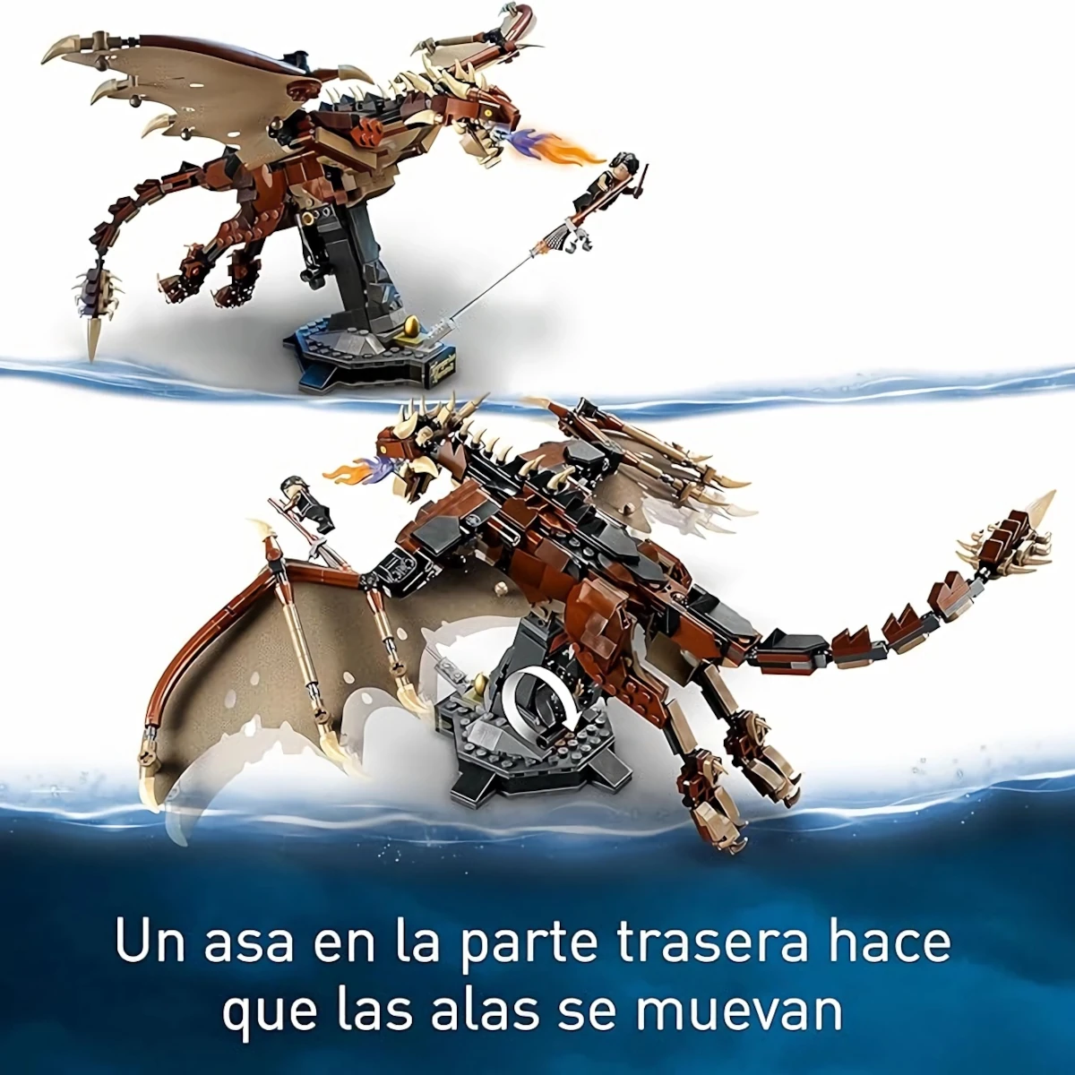 Lego Harry Potter dragón colacuerno Húngaro 3