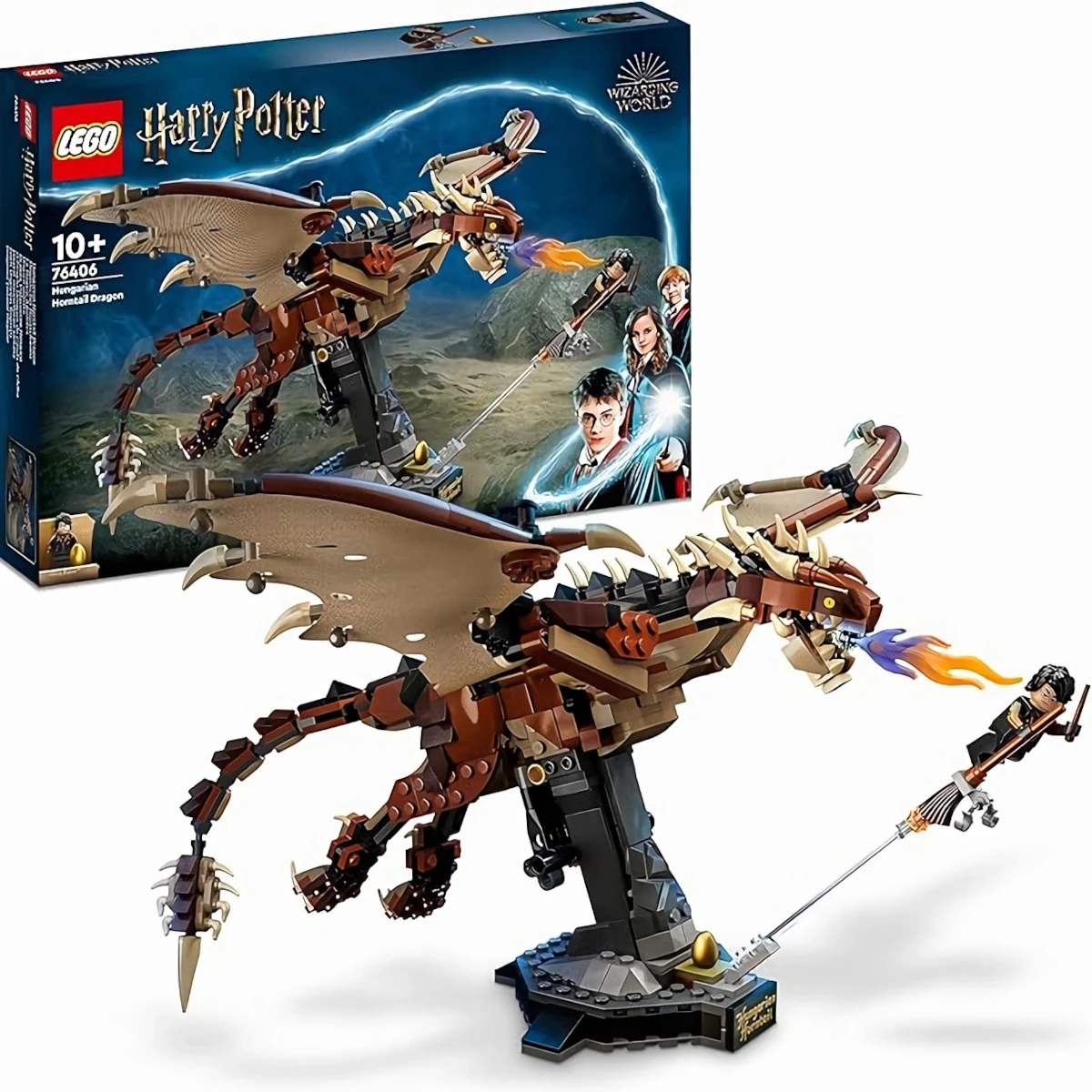 Lego Harry Potter dragón colacuerno Húngaro