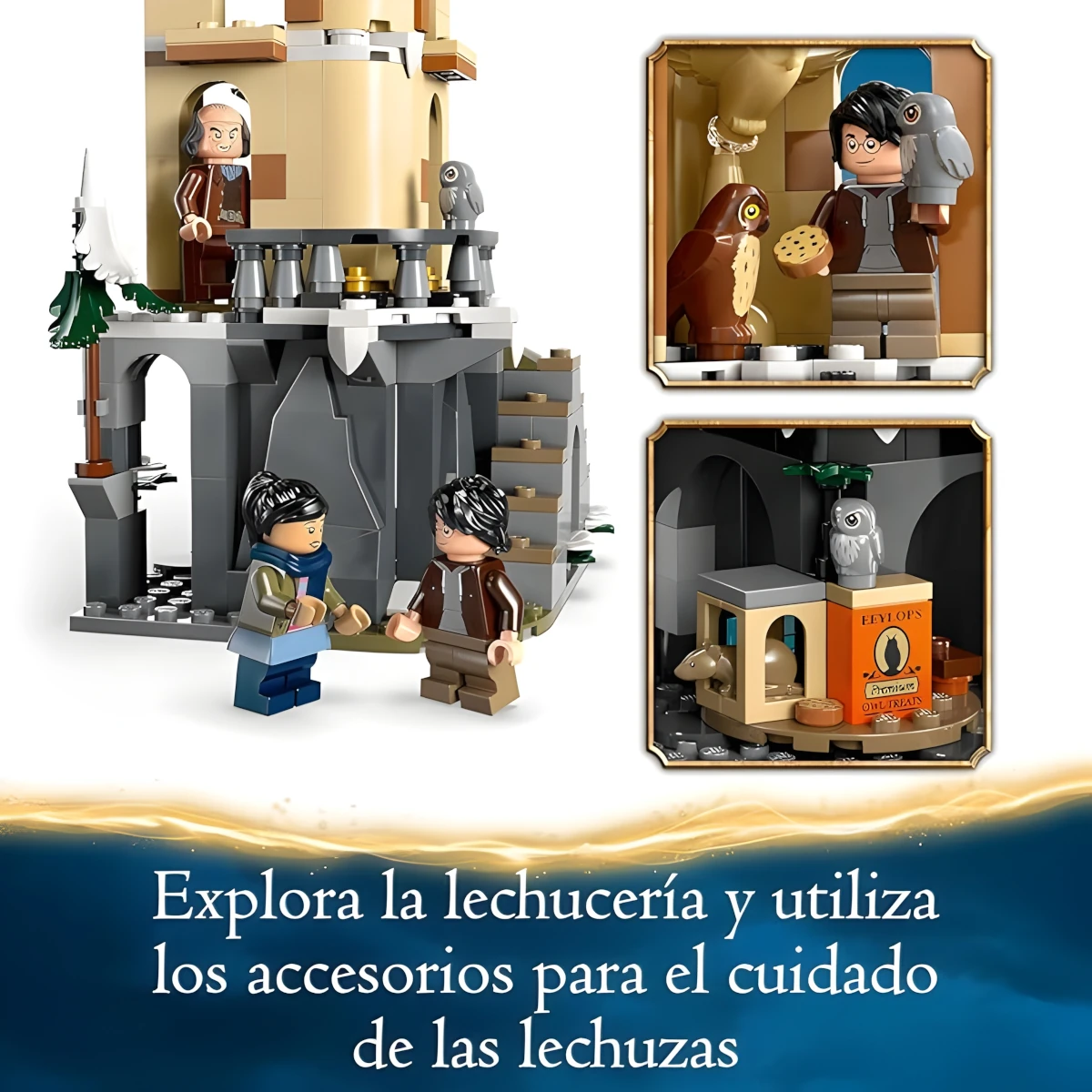 Lego Harry Potter lechucería del castillo de Hogwarts 4