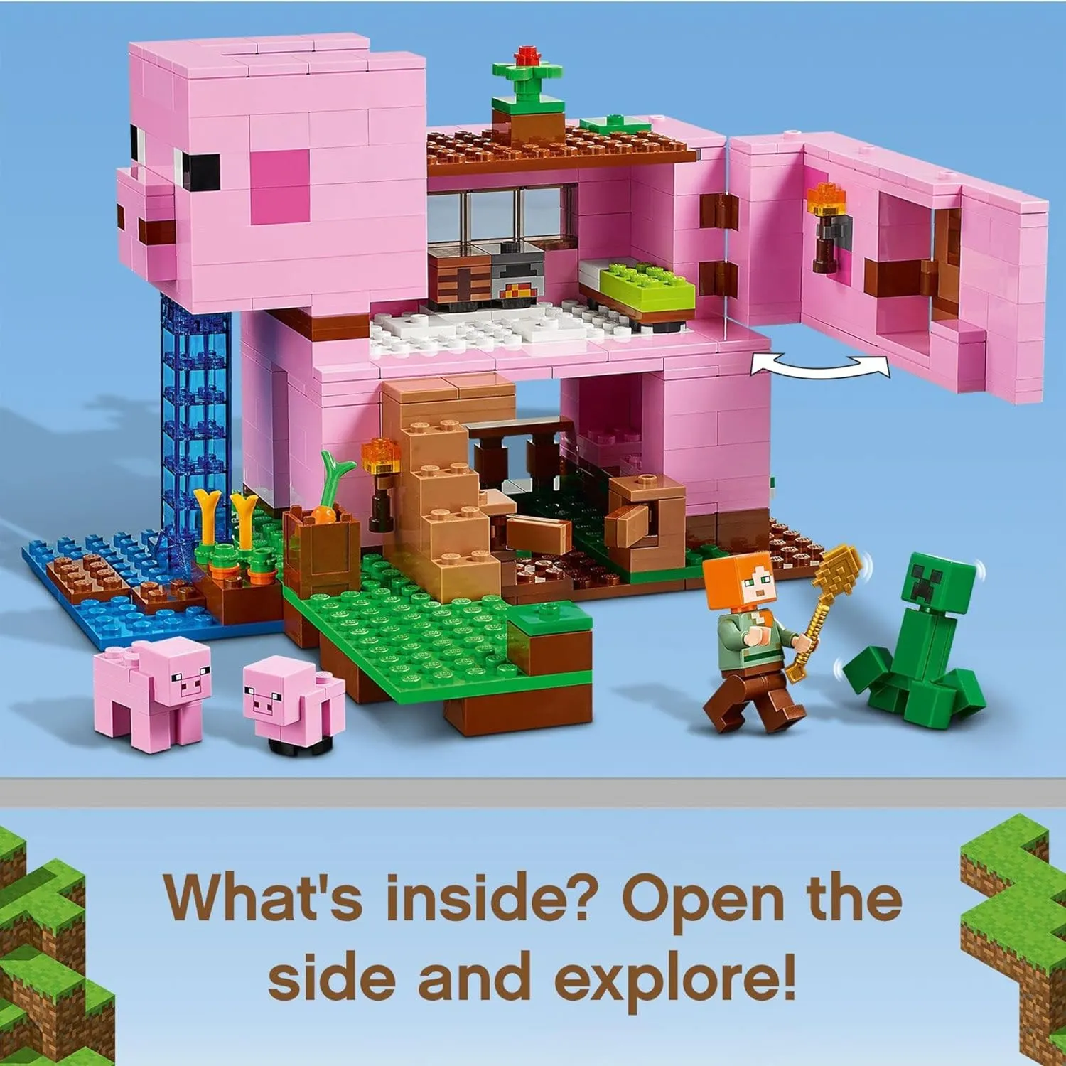 LEGO Minecraft The Pig House con Alex-6_webp